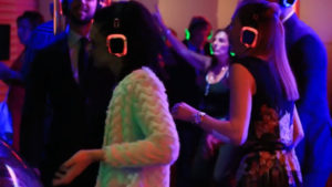 Silent disco tijdens verjaardag